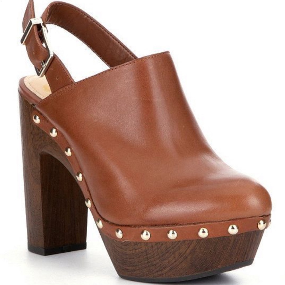 Gianni platform sling back mules